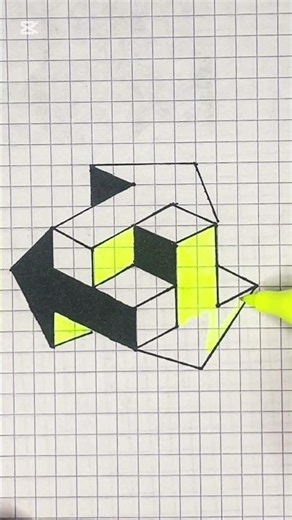 Impossible 3D Shape Drawing 🤯 | Optical Illusion Art