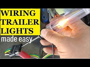 WIRING TRAILER LIGHTS MADE EASY. How to wire trailer lights to any vehicle.