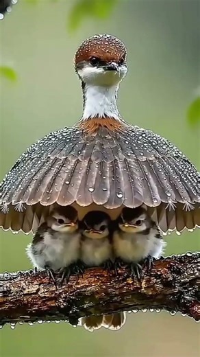 Beautiful Birds And a Lovely Moment. #love #winter #nature #birds #bird #rain #rainyday