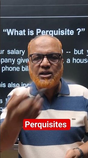 Perquisites Explained Simply I Salary Under Income Tax Act I Hasham Ali Khan I #Shorts I