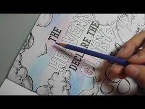 How to color a sky in your coloring book.