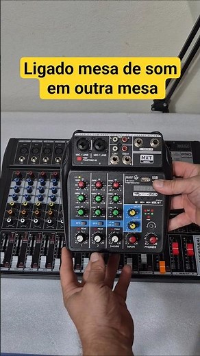 How to connect one mixing console to another mixing console.