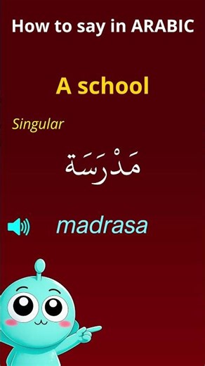 Say 'School' in Arabic | Singular & Plural