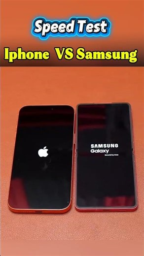 Iphone vs Samsung Speed Test #fyp #SpeedTest #viral #video #smartphone