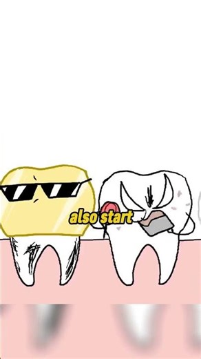 A bad tooth turned into a golden tooth #funny #shorts