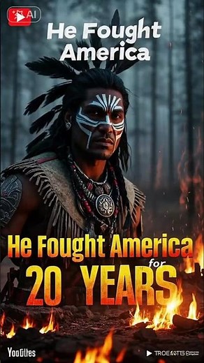 “The Native Warrior Who Fought America for 20 Years” #NativeAmerican #HistoryShorts #UntoldHistory
