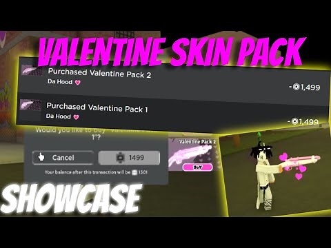 DA HOOD VALENTINE'S DAY SKIN PACK SHOWCASE