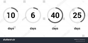Day Clock Loading Vector Display Design Stock Vector (Royalty Free) 2390066403 | Shutterstock