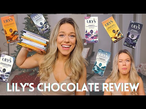 Dietitian Reviews Lilys Chocolate Bars || The Best Low Sugar Chocolate || Healthy Candy Taste Test