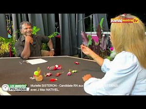Murielle SISTERON, RN candidate in Saint-Denis, on KANAL AUSTRAL.TV