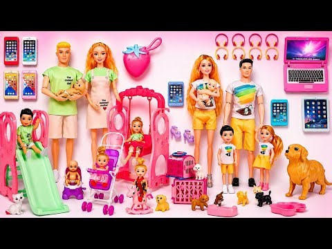 Huge Doll Family Toy Collection! Barbie Dolls, Baby Dolls, Mini Toys & Accessories Unboxing