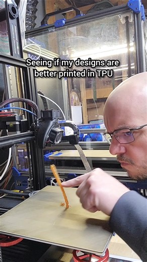Testing if TPU makes functional prints better. Some wins, some fails. (pt 2) #tpu #3dprinting