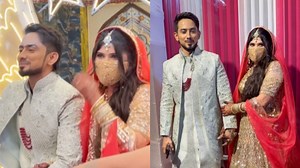 Adnaan Shaikh and Ayesha Shaikh get hitched; Vishal Pandey, Sana Makbul and Shivani Kumari attend