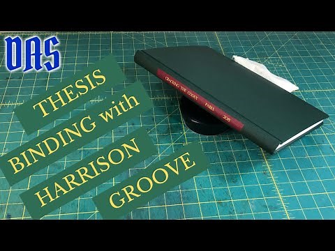 Thesis Binding with Supported French Groove Part 1 // Adventures in Bookbinding