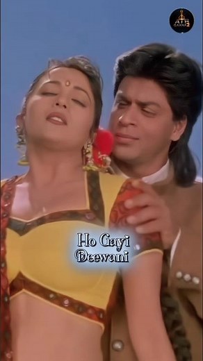 🎶 Dekha Tujhe Toh 💃 Madhuri Dixit Shah Rukh | Alka Yagnik | Koyla | Romantic Song #shorts