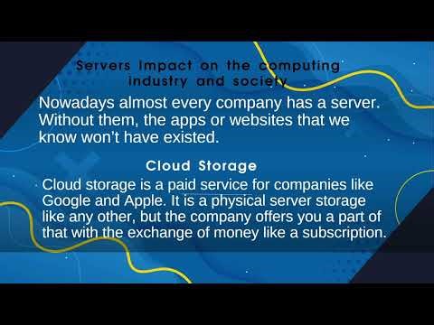 The Impact of Server in the computing industry and society [ITC Finals Project]