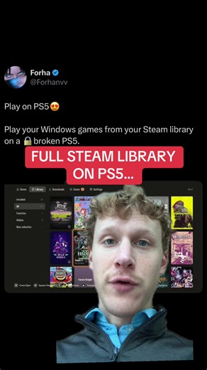 Full steam library on the ps5? #steamgames #ps5 #sony #playstation | Playstation 5
