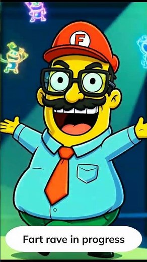 Get Excited: Fartman's Infinite Beat Loop 🎵💨 #fartman #animation #viral