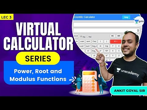 #3 | Power, Roots and Modulus Function | Virtual Calculator | GATE 2022 | #AnkitGoyal