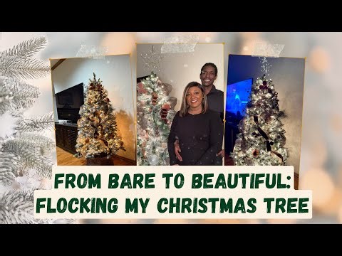 From Bare to Beautiful: Flocking My Christmas Tree