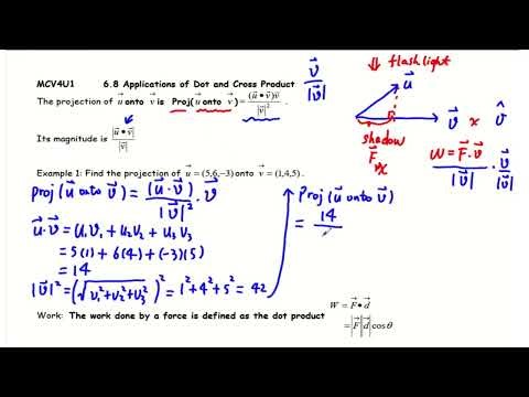 MCV4U 6 8 Applications of Dot and Cross Product