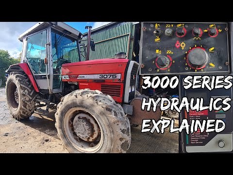MASSEY FERGUSON 3000 SERIES HYDRAULIC COTROLS EXPLAINED MF3075 DRAFT AND POSITION CONTROL HYDRAULICS