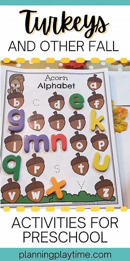 Gear up for the Fall season with these adorable Thanksgiving Turkey Worksheets and Activities. Children will get to count, work on letter recognition and writing, as well as tracing, subitizing, patterns and other fantastic skills for preschoolers. Get ready for some Turkey fun!! https://planningplaytime.com/preschool-thanksgiving-activities/ | Planning Playtime - Learning Through Play