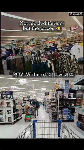 Walmart 2000 vs 2025 #nostalgia #walmart #memories #2000s