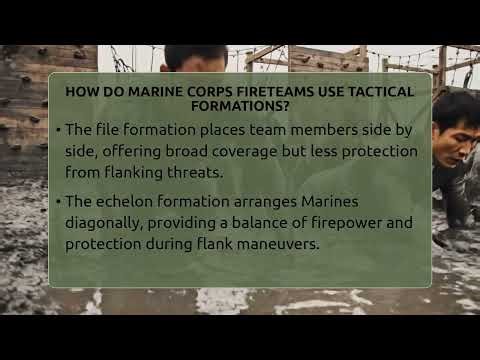 How Do Marine Corps Fireteams Use Tactical Formations? - Battle Ready Force