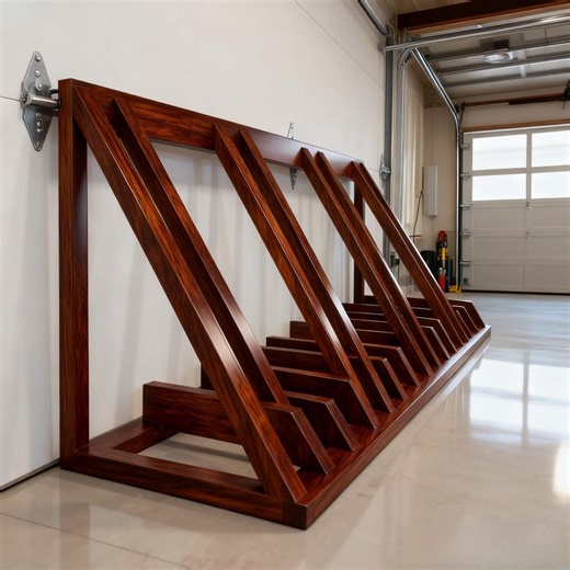 DIY Wooden Bike & Scooter Rack Plans, Garage Storage (PDF Download) - Etsy