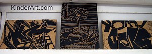 How to Make a Lino or Linoleum Block Print: Printmaking Lessons for Kids: KinderArt
