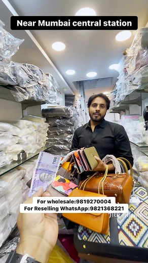 97K views · 364 reactions | Near Mumbai central station biggest Ladies handbag purse wholesale market... #mumbaicentral #mumbai #purse #ladiesbags #handbag #slingbag #totebag #reelsinstagram #reelsexplore #reelitfeelit #accessories #fashion #stylish #style #market #laptopbag #reels #bag #baglover #backpack #clutches #wallet Name- inthing bags -3rd ghela bai street Near mehfil hall Madanpura For wholesale:9819270004 For Reselling WhatsApp:9821368221 | Hey Mumbai | Facebook