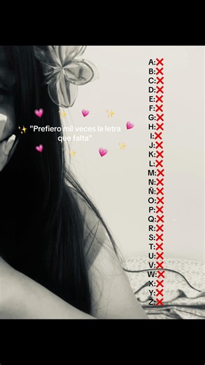 Prefiero la letra que falta en el abecedario