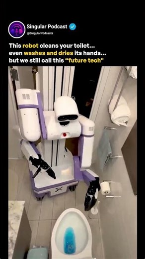 Toilet Cleaning Robot by Reflex Robotics – The Future of AI Chores #mkbhd