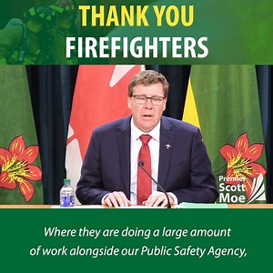 12K views · 367 reactions | Thank you to the professional and volunteer firefighters and Saskatchewan Public Safety Agency personnel who continue to battle forest fires in the Fort A La Corne area east of Prince Albert and who continue to keep our communities safe. | Scott Moe | Facebook