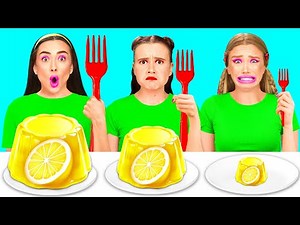 大・中・小フードチャレンジ | クールな食べ物のトリック Fun Fun Challenge