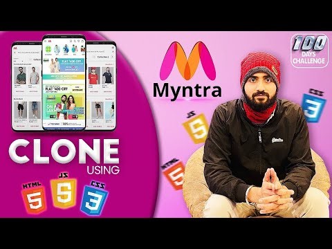 Creating Myntra Clone using HTML, CSS & JavaScript || Full Stack Web Development 2025
