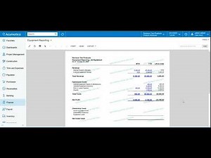How to Track Equipment Costs & Revenues in Acumatica | Construction ERP Demo by The Answer Company