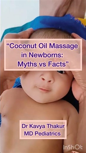 Coconut Oil Massage Myths Every Parent Believes—Pediatrician Explains |Nariyal Tel Massage 🥥#shorts