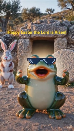 Happy Easter from Lightning the Frog! #frog #easter