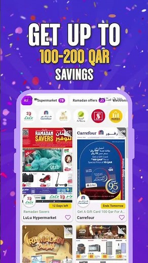 Get Upto 100-200 QAR Savings
