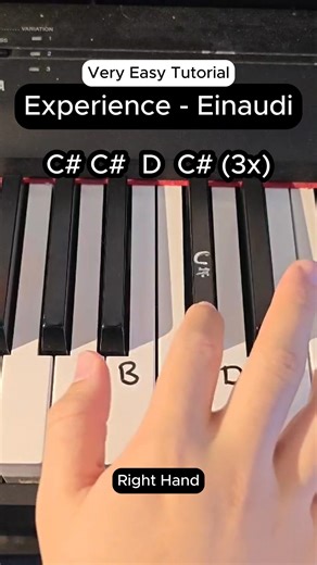Experience Easy Piano Tutorial #piano #pianotutorial #einaudi #experience | Piano.yk