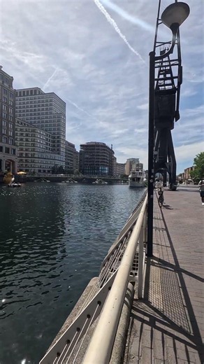 Canary Wharf seen from West India Quay. London