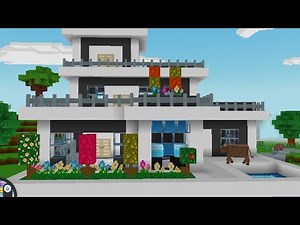 "Building a Dream Bungalow in Block Craft!" 🏰 | How to build a Dream Bungalow | Block Craft 3D