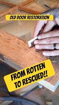 Rotted Wood Looks Impossible to Save—Until Now #restoration #woodworking #shorts