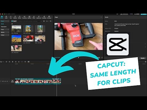 Capcut - Apply the Same Length Adjustment to Multiple Clips