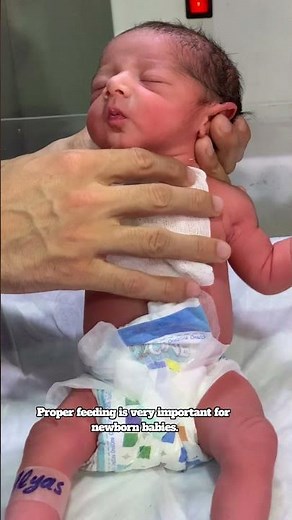 A newborn baby crying before feeding❤️🍼#newborn #baby #feedshorts