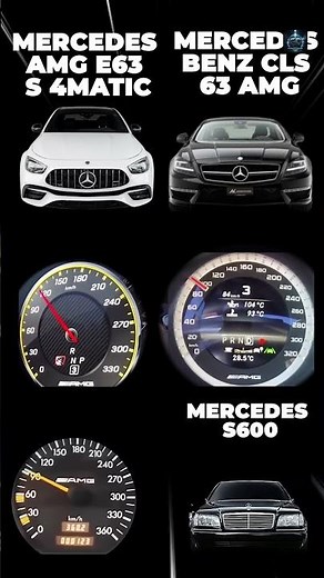 Mercedes S600 vs AMG E63 S 4MATIC vs CLS 63 AMG | Real-Life Speed & Power Comparison!