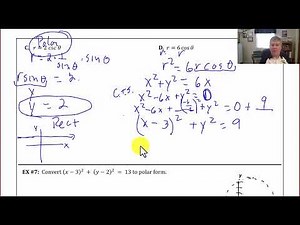 Lesson 3.13 A(3) - Convert equations from Polar to Rectangular Form