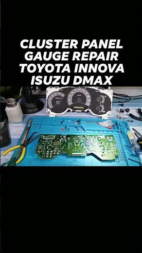 instrumental panel cluster gauge repair toyota innova and isuzu dmax